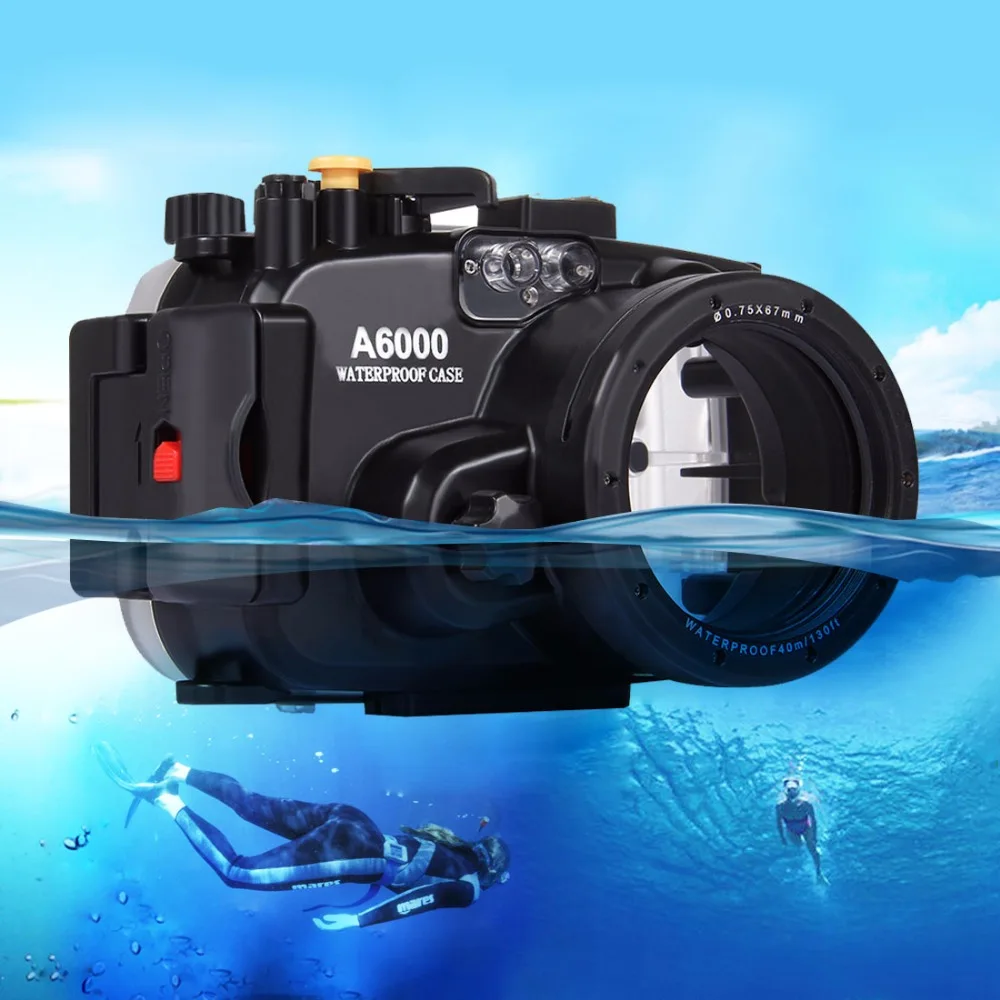 Puluz 40m Underwater Depth Diving Case Waterproof Camera Housing For