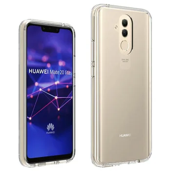

30pcs/lot Anti-shock TPU PC Acrylic Crystal Tough Armor Hard Case For Huawei P20 Lite P20 Pro P20 Nova 3E