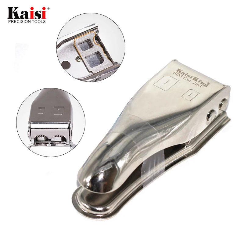 Kaisi  Unviersal Dual Micro Sim Cutter 2 in 1 Micro Sim Cut Tool Nano Card Cutter For iPhone X  8  8Plus For Sansung Smartphone