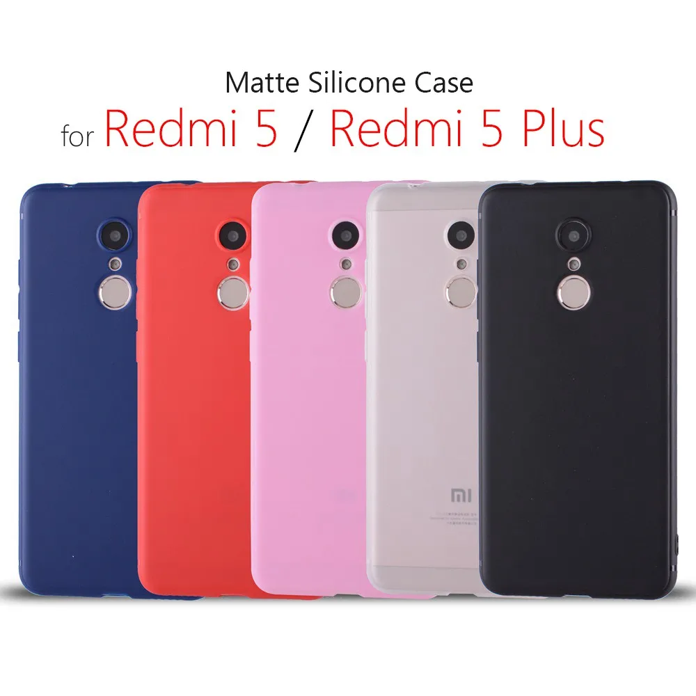 

Xiaomi Redmi 5 plus case silicone cover 5.99" Matte soft TPU case for Xiaomi Redmi 5 plus coque funda capa etui phone bags