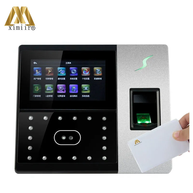 

Biometric face recognition face fingerprint and IC card time clock access control machine iFace702 time attendance time recorder