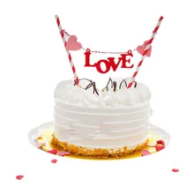 1 шт. торт фигурки жениха и невесты; выпечки со вставленной картой комплект с изображением пирожного на день рожденья украшение в виде слова Love инструменты вечерние поставки A747