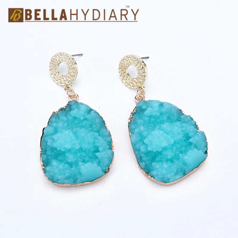 

1 Pair Bijoux Women Jewelry Boho Korea Irregular Resin Water Drop Dangle Earring Earrings For Women Indian Big Large Earings