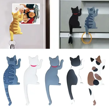 

Rubber Cat Refrigerator Magnet Hook Super Strong Magnetic Hanger Hook Microwave Oven Kitchen Magnet Hook