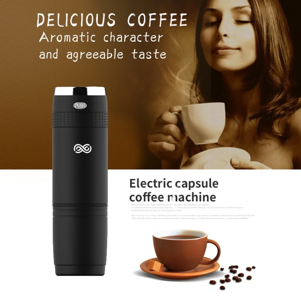 

Protable Electric Manual Capsule Coffee Machine Reusable Hand Pressure Capsules Espresso Coffee Maker For Travel Camping
