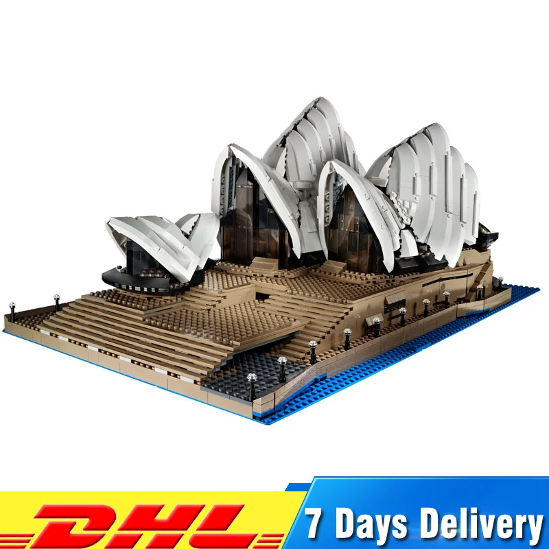 

Lepin 17003 2989pcs Sydney Opera Huose Australia's Architectural Building Compatible LegoINGlys 10234 Blocks Bricks Funny Toys