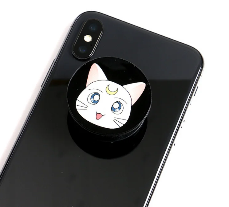 1pc cute Universal Phone Stand Sailor Moon Gasbag Bracket Telescopic Expanding Finger cute phone Holder Creative figure toys