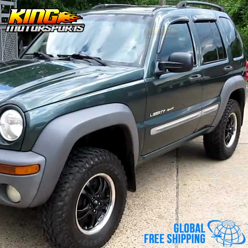 Подходит 02-07 Jeep Liberty тонкий Стиль окна, набор дым/тонированные акриловые глобальной по всему миру