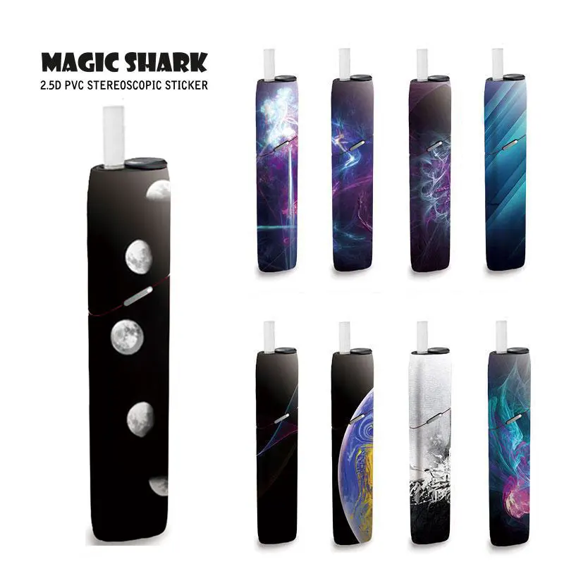 

Magic Shark Stereo Moon Earth Film Sticker For IQOS 3 Multi IQOS3 Multi Printing Electronic Cigarette Sticker Skin Case Cover