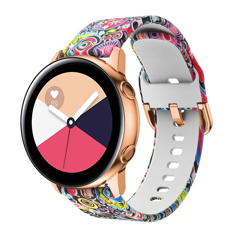 20 мм ремешок для часов Samsung Galaxy Watch активный мягкий силиконовый сменный Браслет