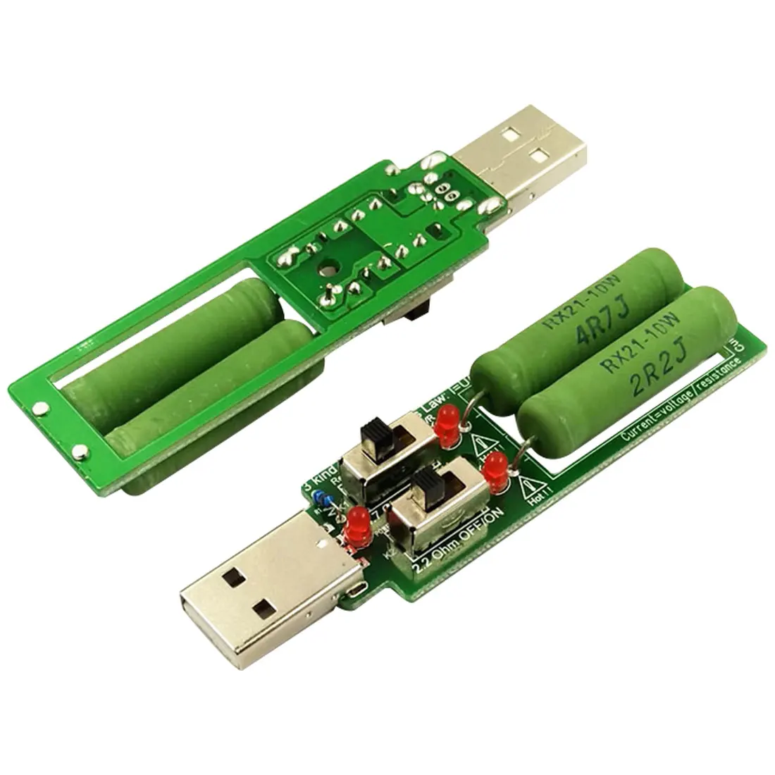 

1PCS USB Tester Adjustable 3 Current 5V Resistance Tester Resistor Electronic Load w/Switch