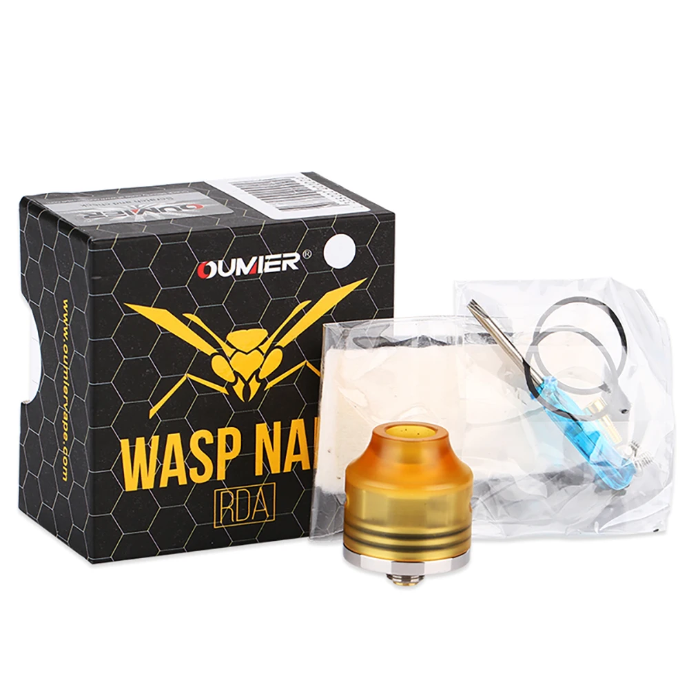 Оригинальный бак OUMIER WASP NANO RDA диаметр 22 мм электронная сигарета оса nano