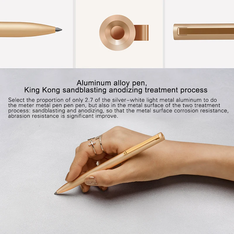 Оригинальная металлическая ручка Xiaomi Mijia шариковая для подписи 0 5 мм PREMEC гладкая
