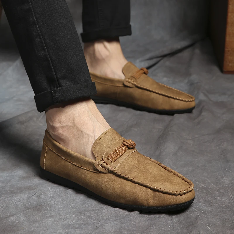 

Fashion Loafers Shoes Men 2019 New Mens Shoes Casual British Style Driving Shoes Moccasins Breathe Zapatos De Hombre HC-037