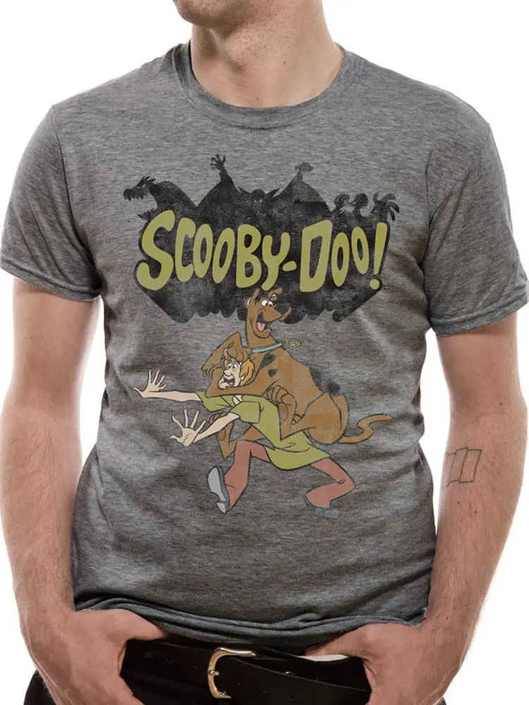 

Scooby Doo Spooky Official Shaggy Mystery Machine Grey Mens T-shirt Cool Casual pride t shirt men Unisex New Fashion tshirt