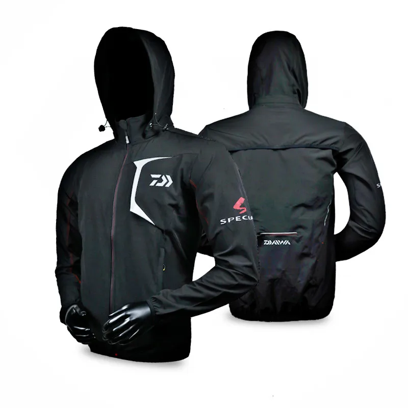 New Daiwa Fishing Jacket Pants+ Coat Man Waterproof Breathable Two piece Suit Hooded Sunscreen