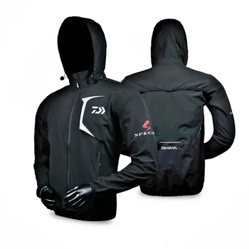 

New Daiwa Fishing Jacket Pants+ Coat Man Waterproof Breathable Two-piece Suit Hooded Sunscreen Daiwa Fishing Clothes