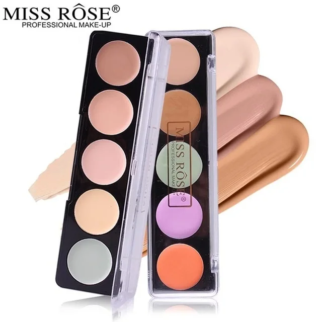 2019 MISS ROSE Макияж для лица консилер палитра фиолетовый зеленый основа макияжа крем