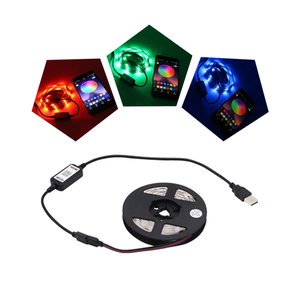 Bluetooth светодиодный контроллер USB RGB 5 в 12 В 24 В DC мини приложение умный музыкальный контроллер IOS Android телефон беспроводной ИК 24 ключ контроллер