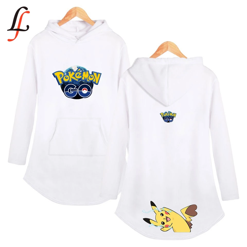 Классическое платье с капюшоном и карманом Monster Pikachu спортивная рубашка