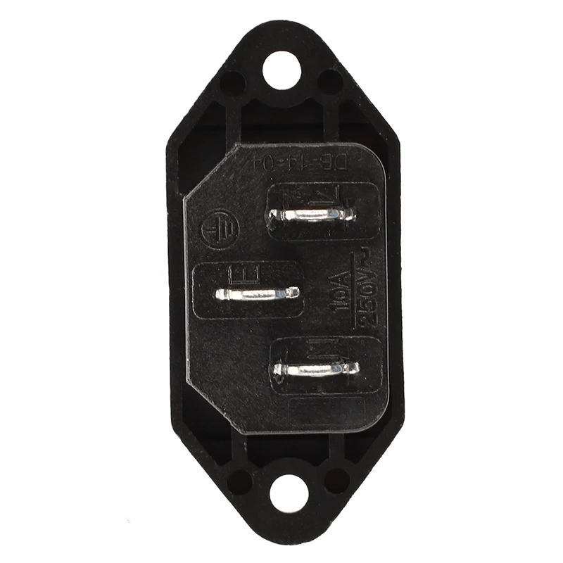 10 шт. черный 3 шпильки IEC320 C14 вход мощность розетка AC 250 В 10A#8