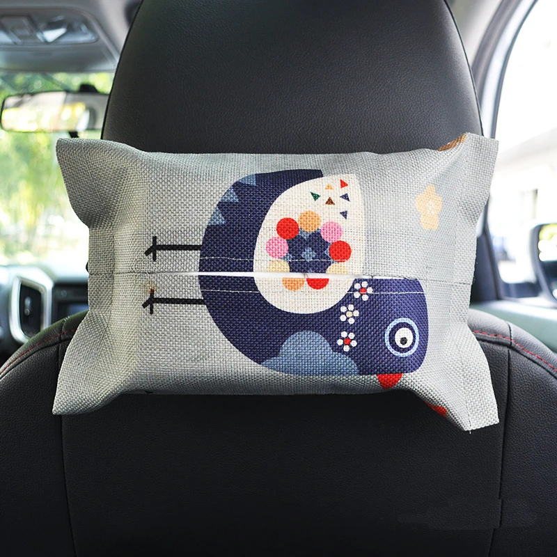 

Cartoon Car Tissue Box Seat Back Hanging Storage Table Home Container Towel Napkin Papers Bag Holder Box Case Pouch