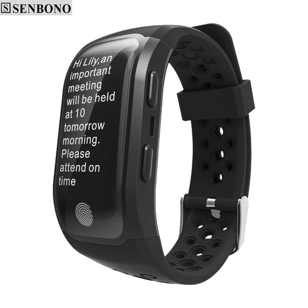 SENBONO S908 Bluetooth GPS трекер Браслет IP68 водонепроницаемый смарт браслет монитор
