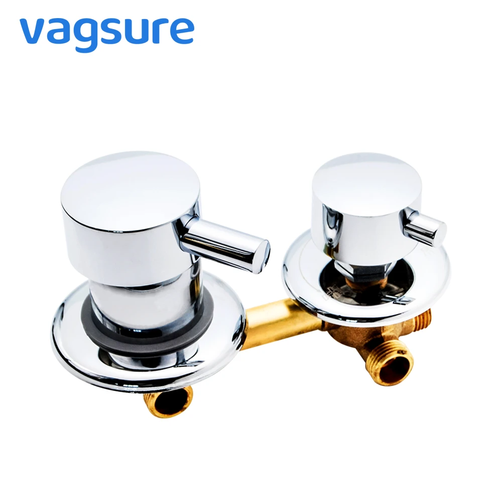 Online 2 3 4 5 weisen Wasser Outlet Schraube Gewinde Zentrum Abstand 10cm 12,5 cm Misch Ventil messing Bad Dusche Mixer Wasserhahn Tap Kabine