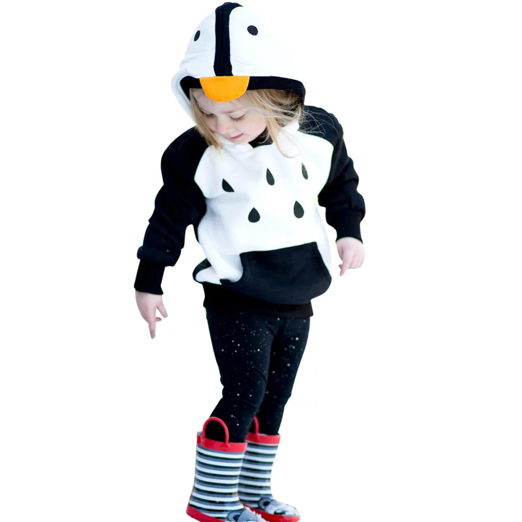 

MUQGEW Children Clothes Infant Toddler Baby Suit Boys Girls Cartoon Outfits Hooded Sweatshirt Coat Soft Tops roupas infantil