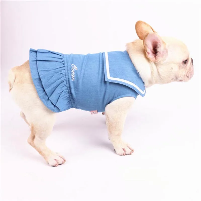 Одежда для собак, джинсовая куртка для собак, джинсовая одежда для домашних животных, костюм для маленьких и средних собак, одежда для собак в морском стиле, Ropa Perro