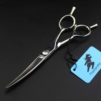 

6inch Professional Left Handed Scissors Grooming Tools Goods for Pets Dog Hair Clipper Double Tail Sliver Japanese 9CR Steel