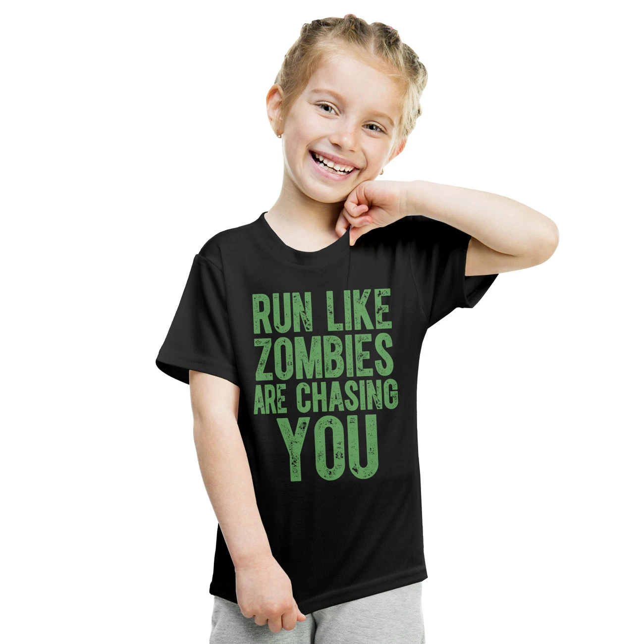 Run Like Zombies Are Chasing You Youth Shirt