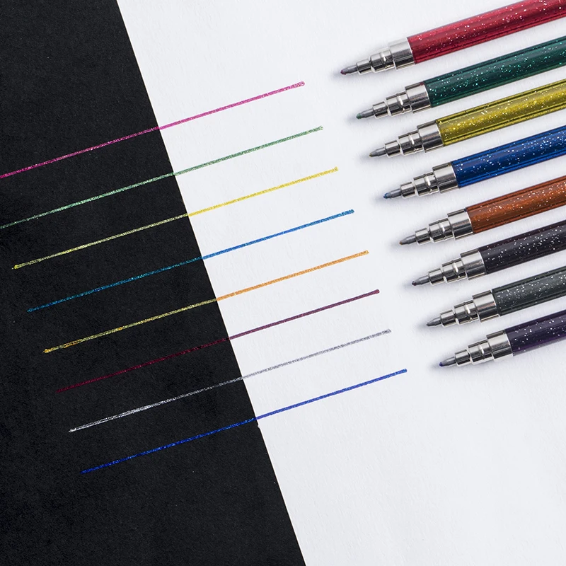 

Metallic Handbook Pen Set Star 1.0mm Colored Pen Neutral Pen Girls Lovely Pink Students Use To Make Notes