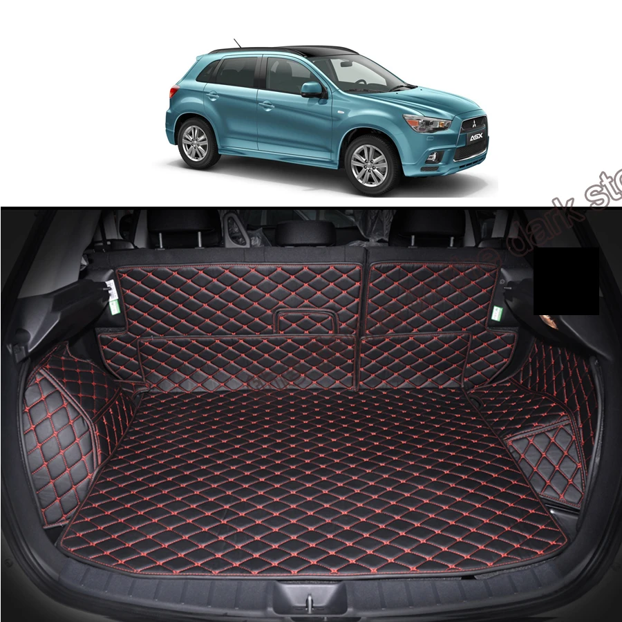 2011—2022 Cargo Mat Trunk Tray Boot Liner for Mitsubishi Outlander Sport ASX Fully Tailored Rubber 2011—2022 Cargo Mat Trunk Tray Boot Liner for Mitsubishi Outlander Sport ASX Fully Tailored Rubber