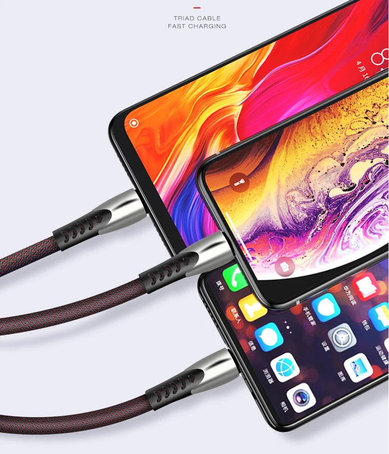 Micro USB 2.4A кабель для быстрой зарядки type C кабель для samsung Galaxy S10 9 Note 10 9 Xiaomi Redmi K20 pro cc9 кабели для мобильных телефонов