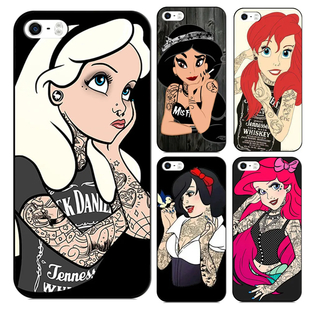 For Apple iPhone 5 5S SE Case Tattoo Ariel Little Mermaid