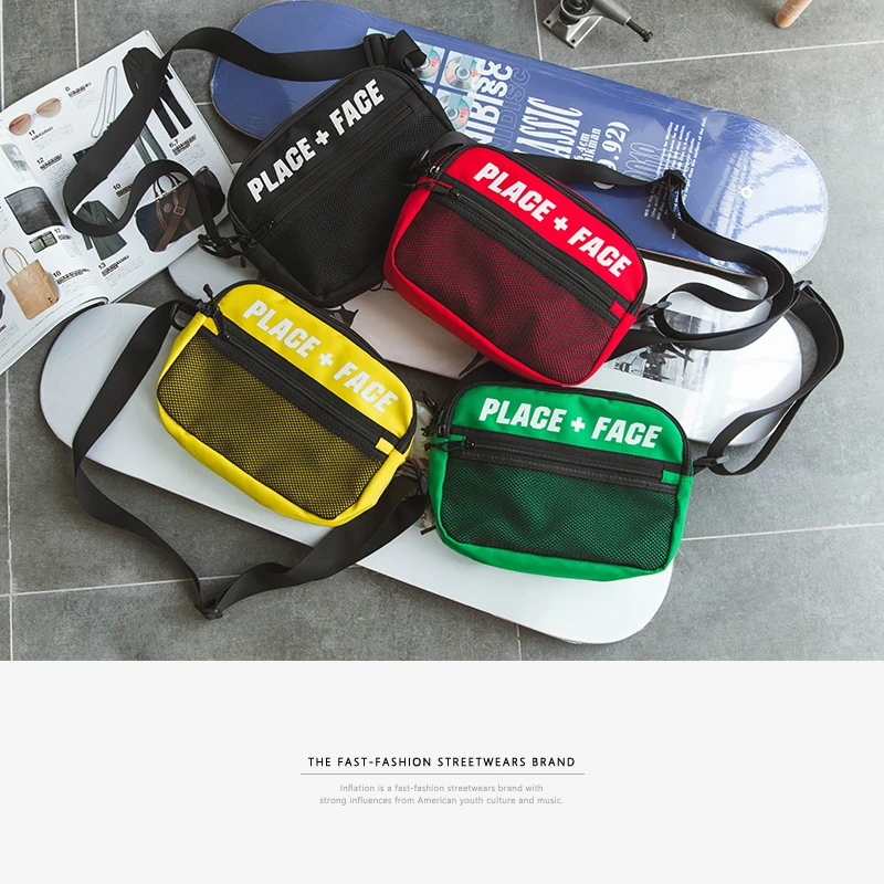 INFLATION Fanny Pack Hip Hop Waist Pack Belt Pouch Men Unisex Waist ...