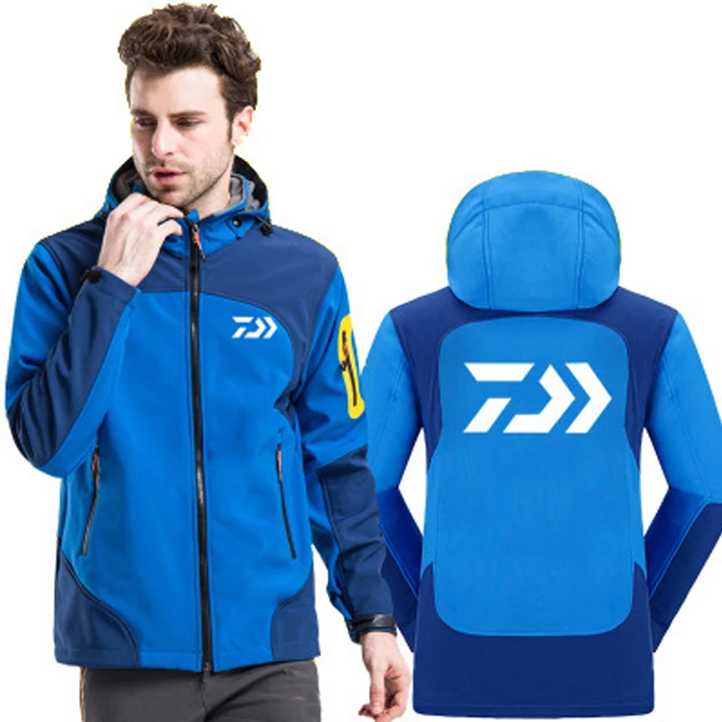 

2018 Autumn Winter Fishing Clothes Soft Shell Fleece Keep Warm Outdoor Sports Windproof Waterproof Hiking Fishing Clothing