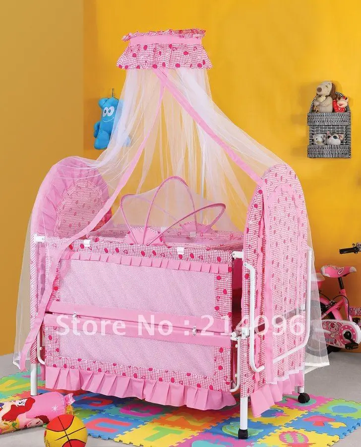 Factory direct sale elegant children bed baby bed BC 428in Baby Cribs
