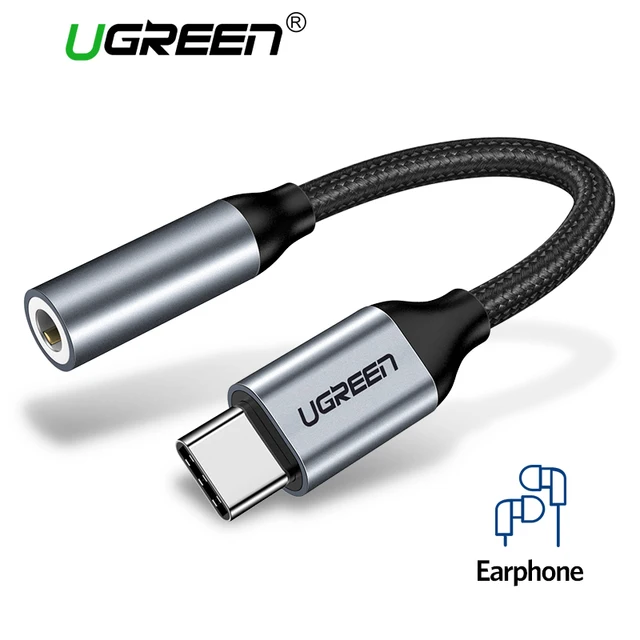 Ugreen Тип C 3,5 Jack наушники USB до 3,5 мм AUX адаптер для наушников для huawei коврики 20 P20 pro Xiaomi Mi 6 8 9 SE аудио кабель