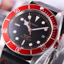 Модные водонепроницаемые механические часы для плавания мужские часы светящийся сапфир календарь Роскошные Лучшие брендовые автоматические мужские часы