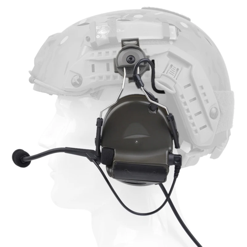 Гарнитура Z Tactical Softair авиационная гарнитура Comtac ii для быстрых шлемов и пелторов