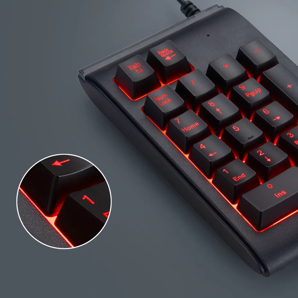 Эргономичный дизайн три цвета RGB с подсветкой USB Проводная клавиатура
