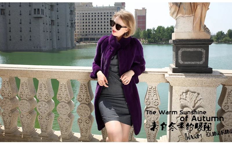 2018 г. новые женские импортные женские бархатные Длинные норки пальто с мехом Женский пиджаки