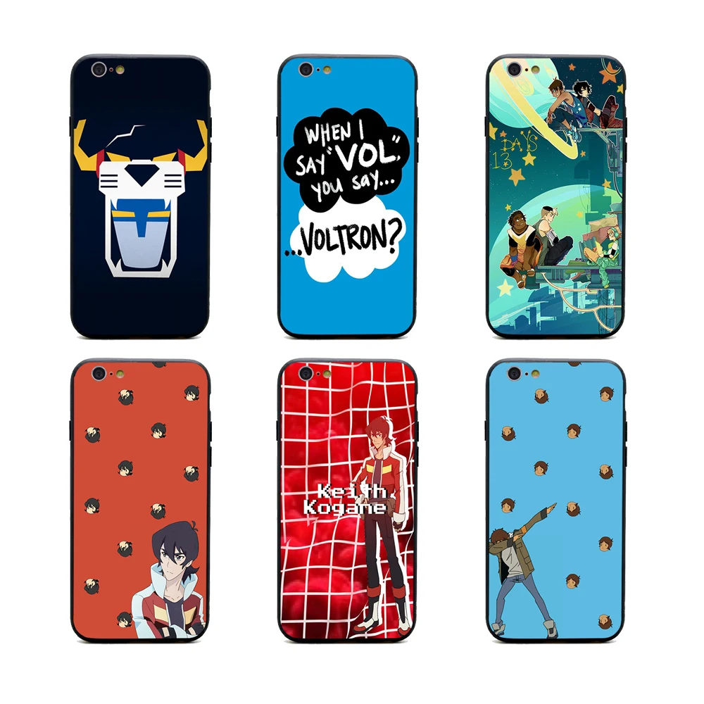 

keith Voltron Legendary Defender TPU+PC Black covers for iPhone cases 6s X 6 7 8 plus 5 5s se High Quality Housing