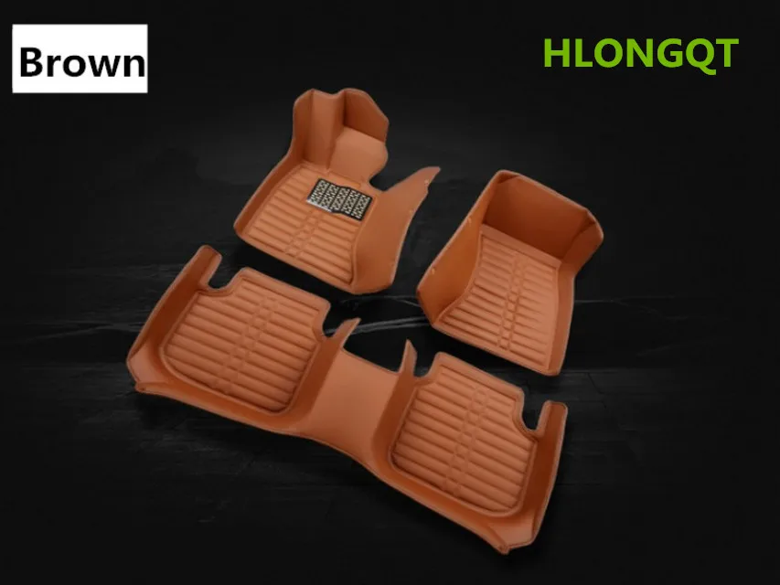 

HLONGQT Auto Floor Mats For Ford FOCUS 2013-2018 Foot Step Mat High Quality Water Proof Solid Color Mat Free shipping