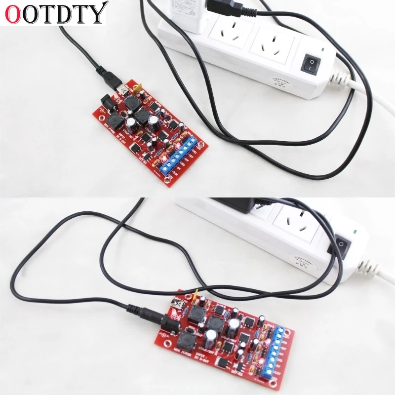 OOTDTY DIY модуль питания USB Boost один поворот Двойной линейный регулируемый комплект питания Регулятор несколько выходов комплект питания