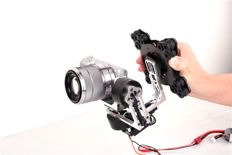 

RCMOY 3Axis Brushless Gimbal 3x Motors & 32Bit Control Board for Micro DSLR Camera NEX5/6/7 FPV Photography (not assembled)