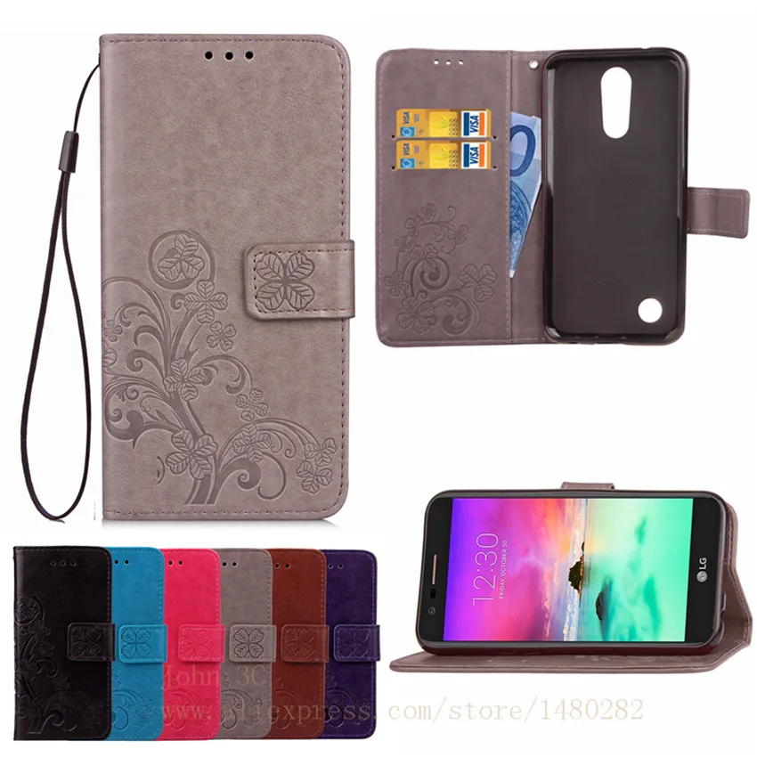 TopArmor Embossed PU Leather Phone Cover For LG LV5/K10 2017 Stand Card Flip Wallet Shell K10 Case | Мобильные телефоны и