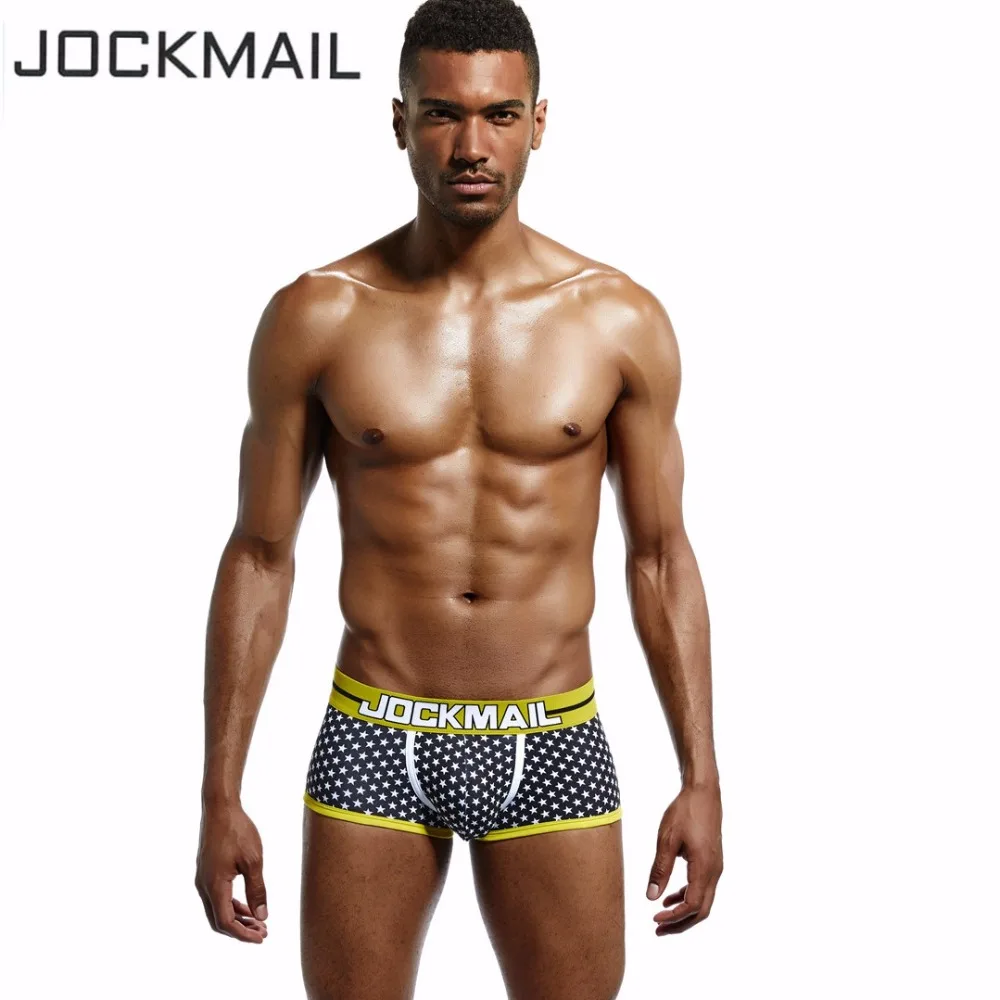 Трусы боксеры JOCKMAIL мужские Брендовое пикантное нижнее белье трусы из хлопка с